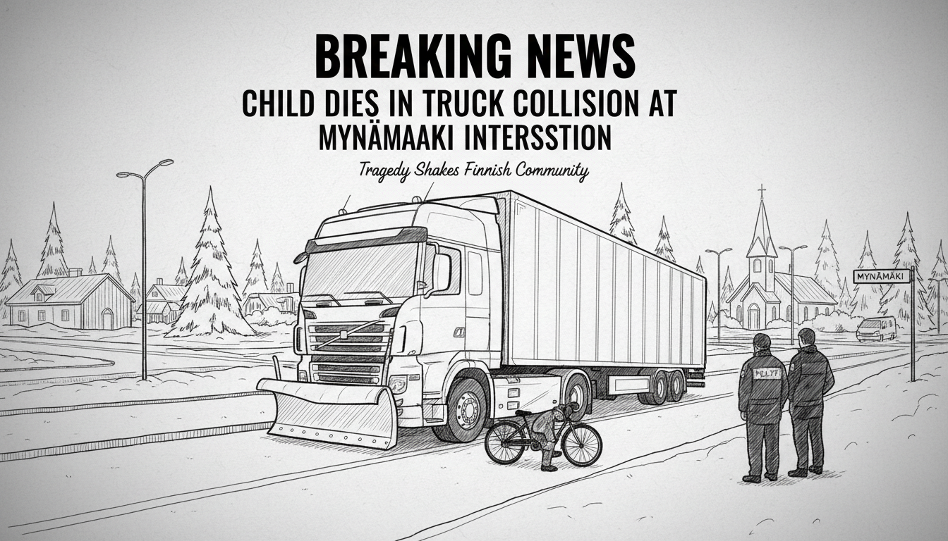 Child Dies in Truck Collision at Mynämäki Intersection