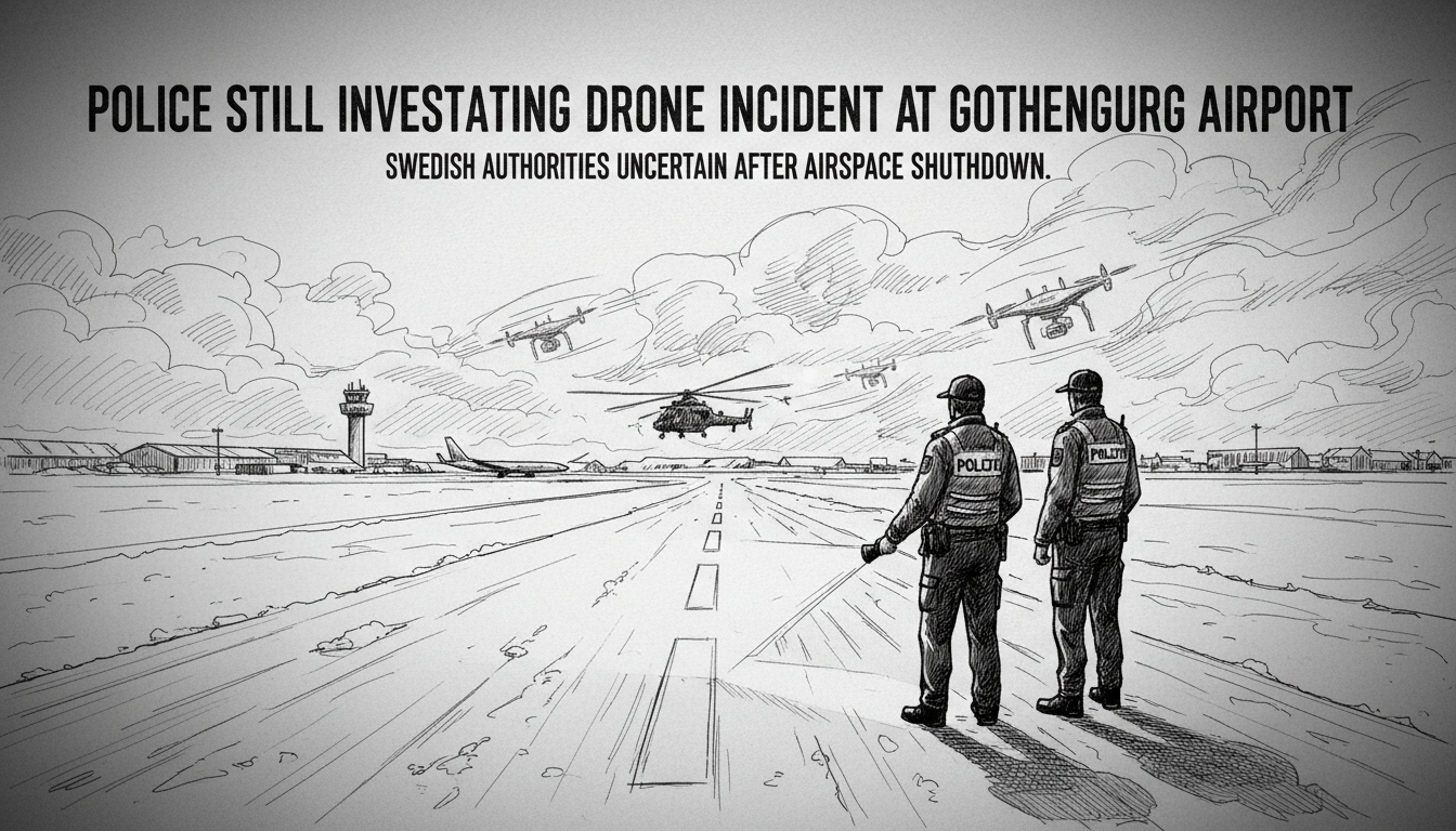 Police Still Investigating Drone Incident at Gothenburg Airport