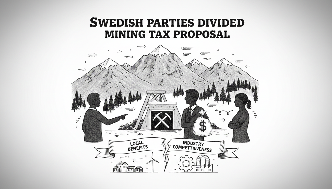 Swedish Political Parties Divided Over Mining Tax Proposal