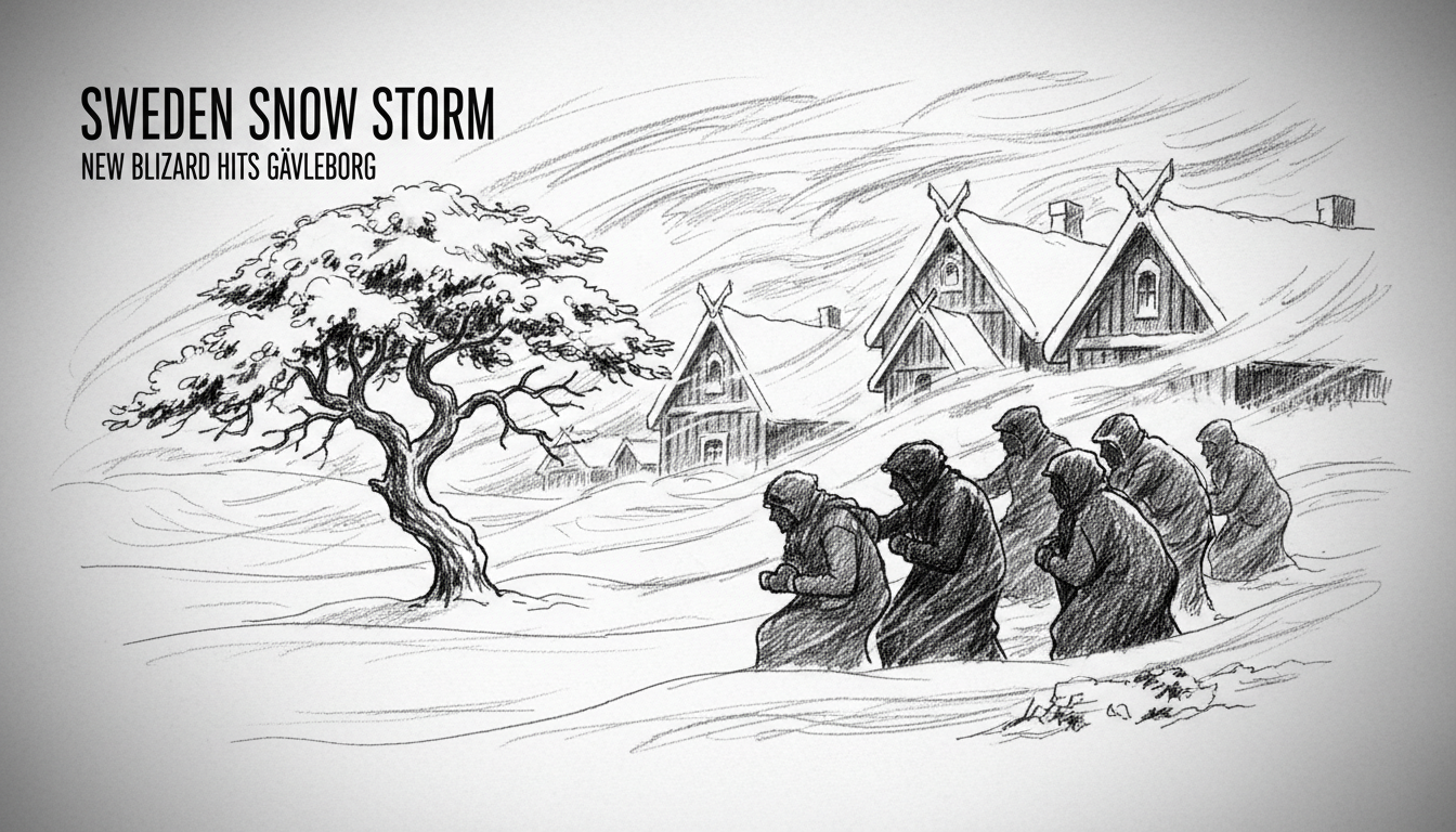 Sweden Snow Storm: New Blizzard Hits Gävleborg