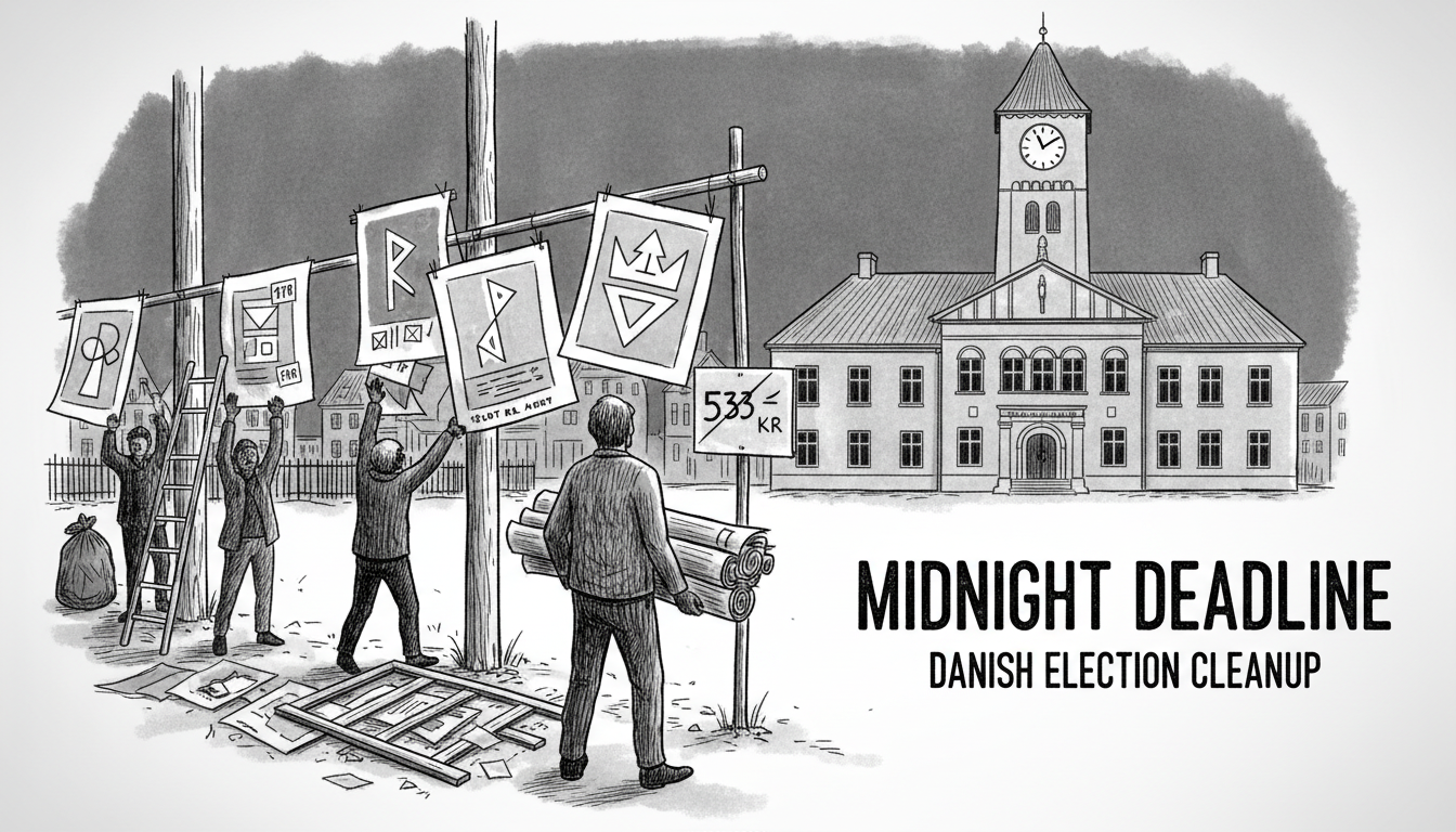 Danish Election Posters Face Midnight Deadline or Fines