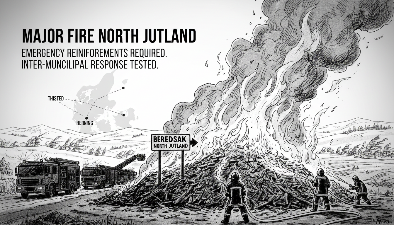 Major Fire in North Jutland Requires Emergency Reinforcements