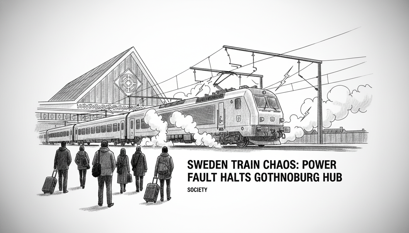 Sweden Train Chaos: Power Fault Halts Gothenburg Hub