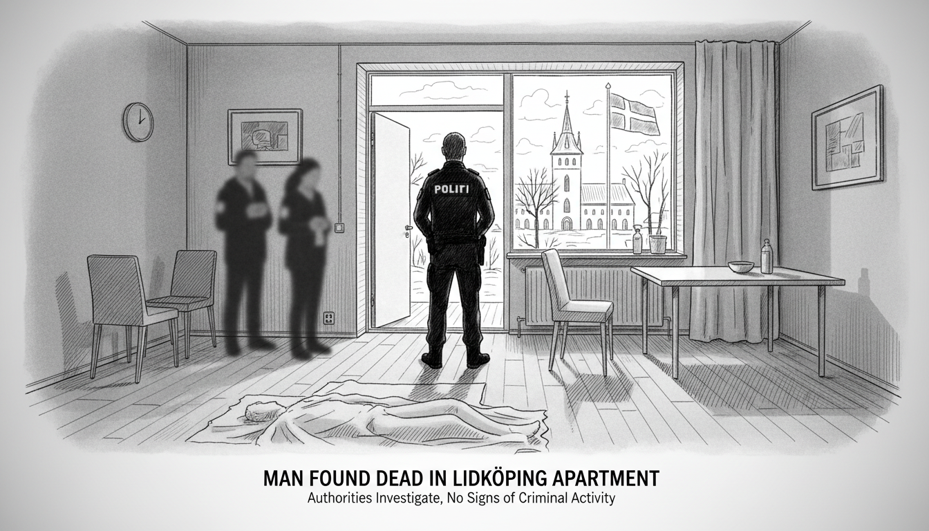Man Found Dead in Lidköping Apartment