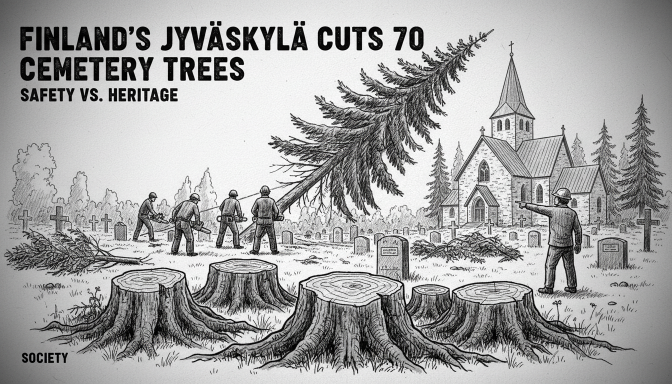 Finland's Jyväskylä Cuts 70 Cemetery Trees: Safety vs. Heritage