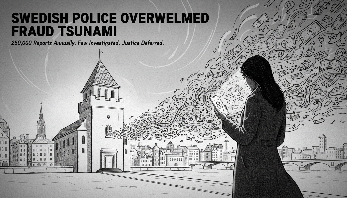 Swedish Police Overwhelmed by Fraud Cases, Only Investigate Most Serious