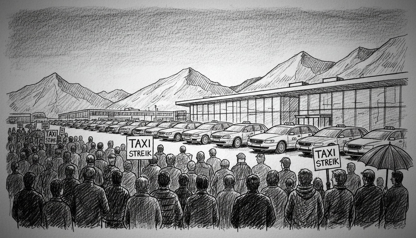 Norway Taxi Strike: 150 Drivers Protest Bergen Airport