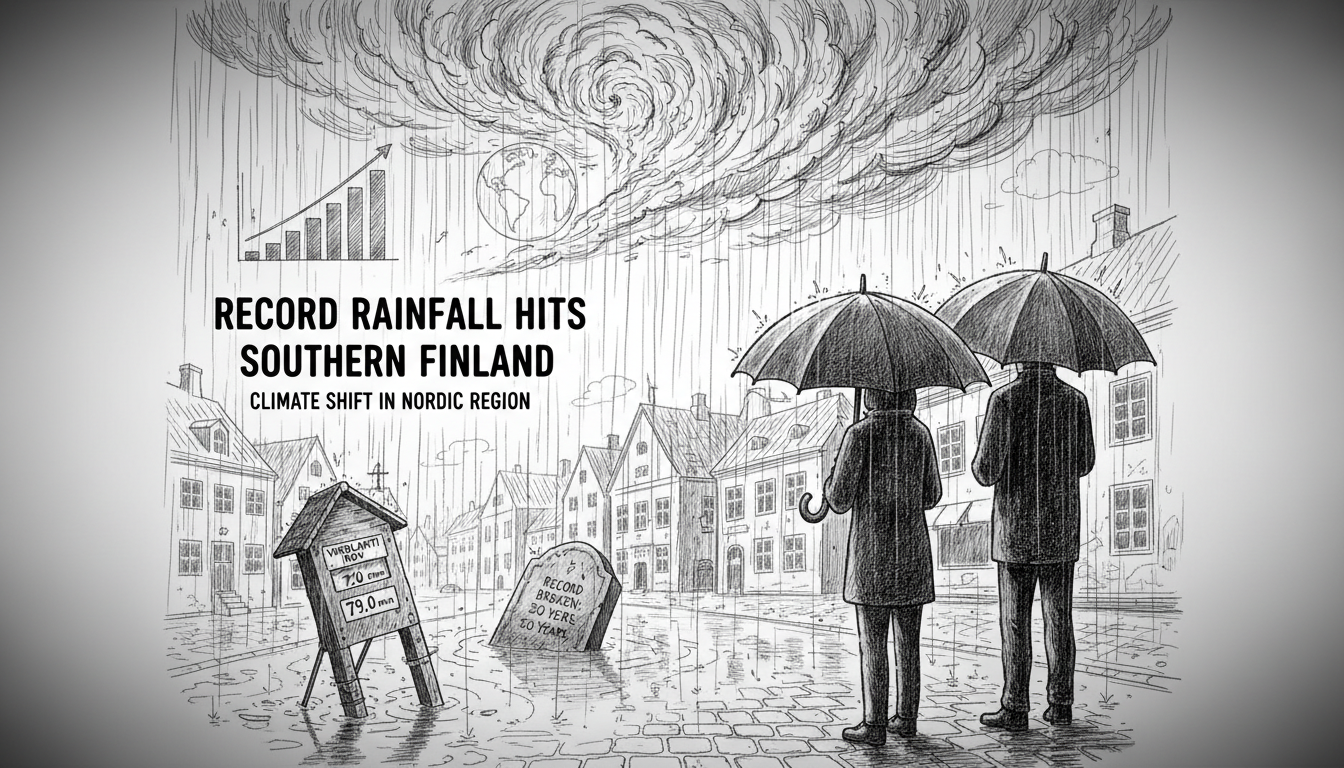 Record Rainfall Hits Southern Finland Region