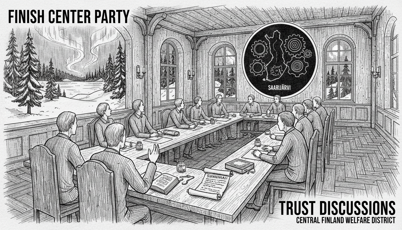 Finnish Center Party Holds Key Trust Discussions in Saarijärvi