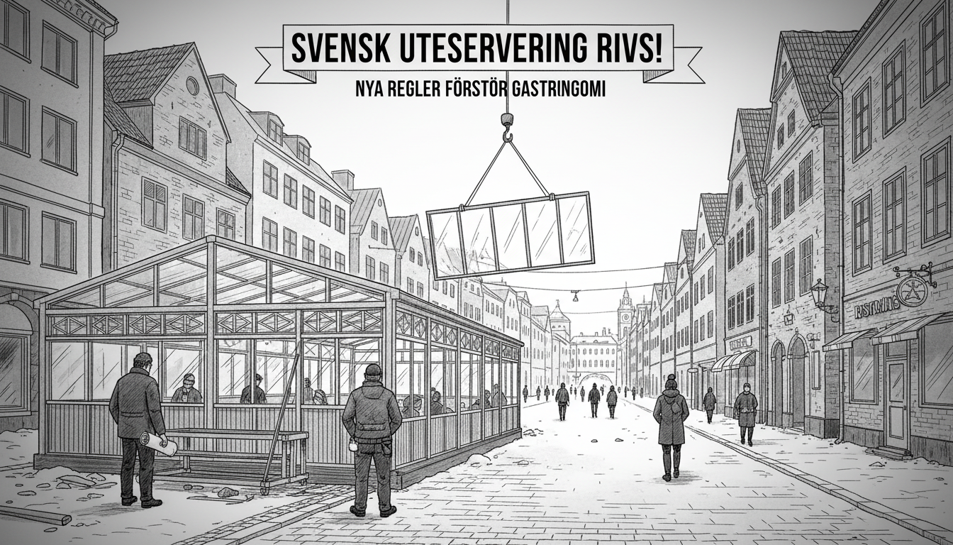 Swedish Outdoor Dining Areas Face Removal Under New Rules