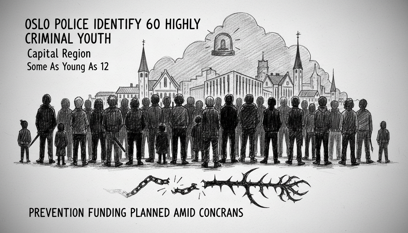 Oslo Police Identify 60 Highly Criminal Youth in Capital Region