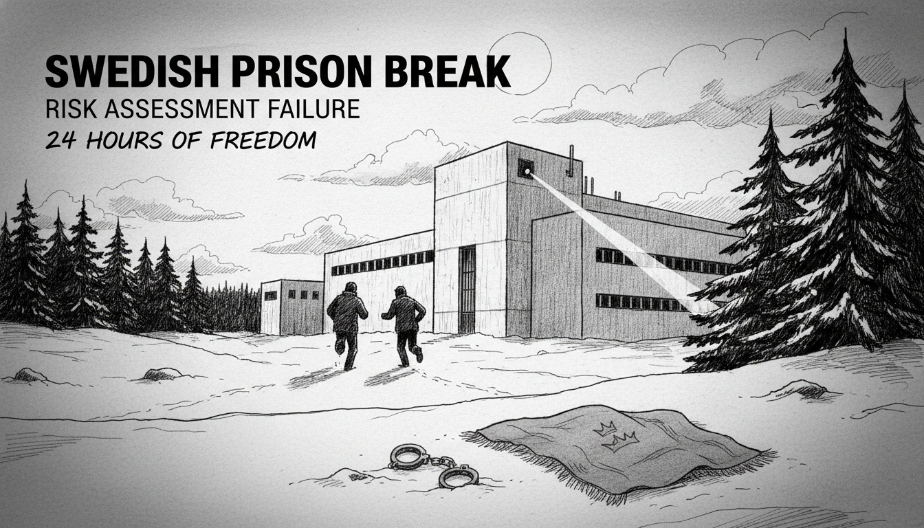 Swedish Prison Escape After Authorities Failed to Assess Risk