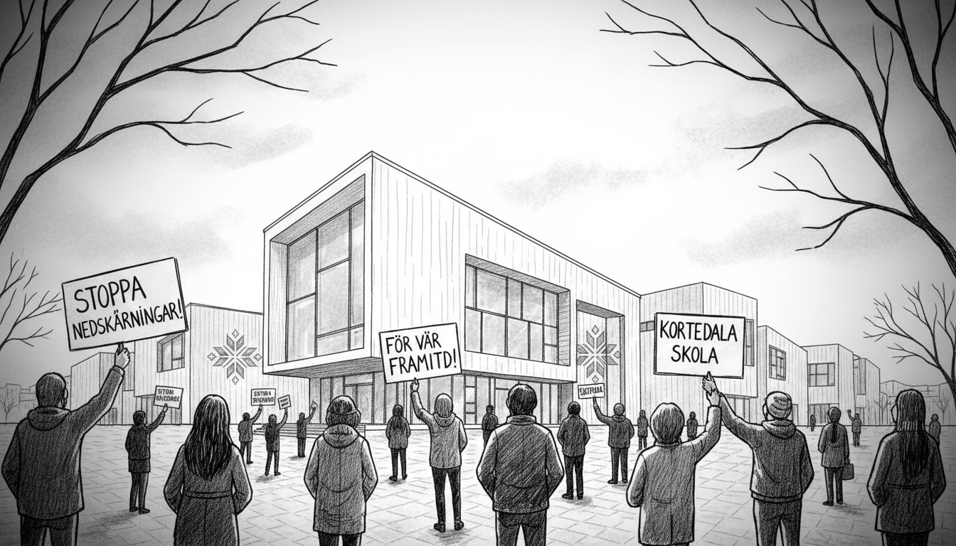 Students and Parents Protest School Budget Cuts in Gothenburg District