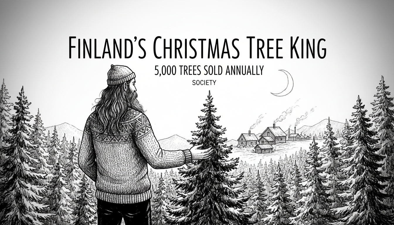 Finland's Christmas Tree King: 5,000 Trees Sold Annually