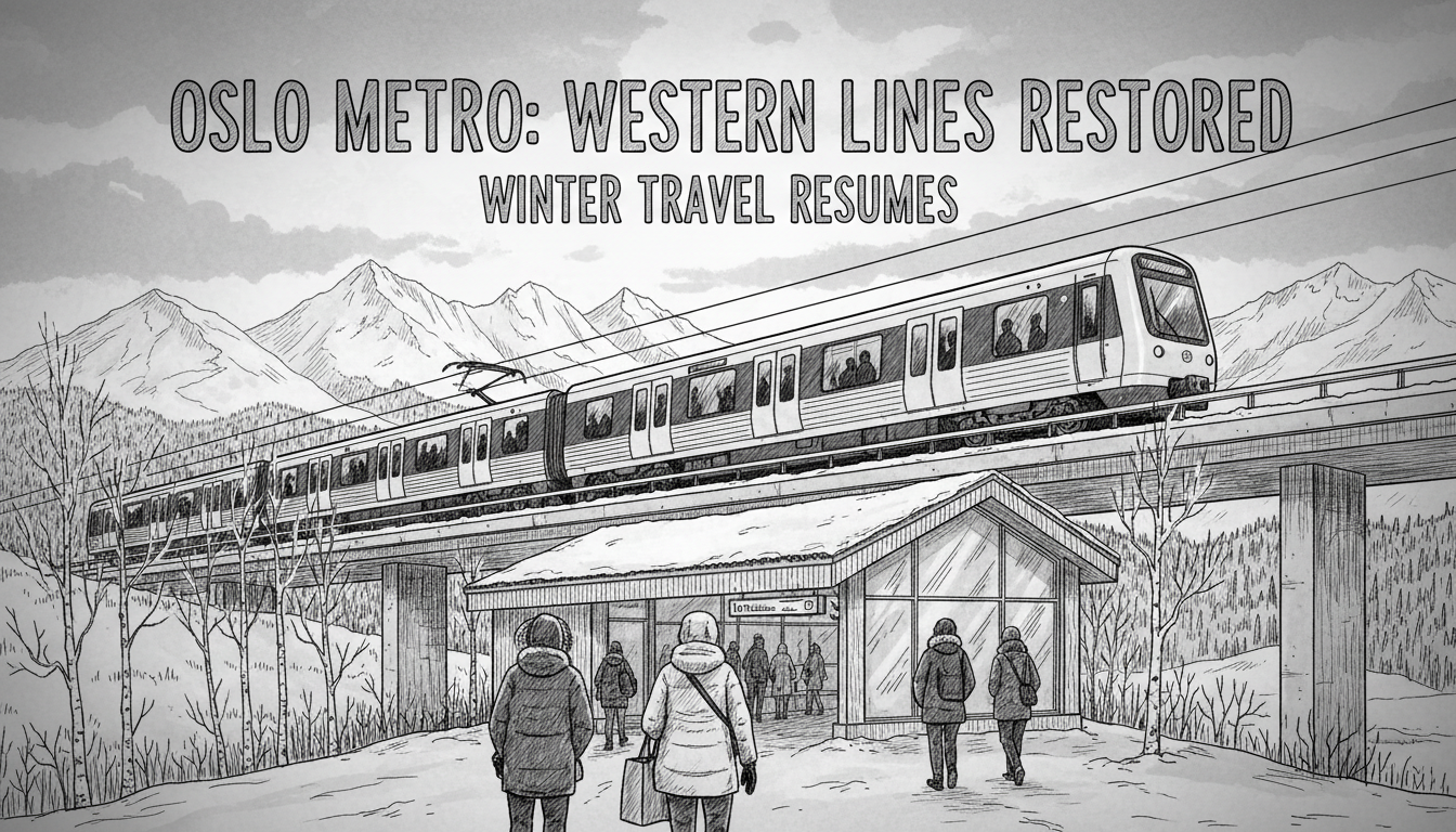 Oslo Metro Service Returns to Western Lines After Seven-Month Disruption