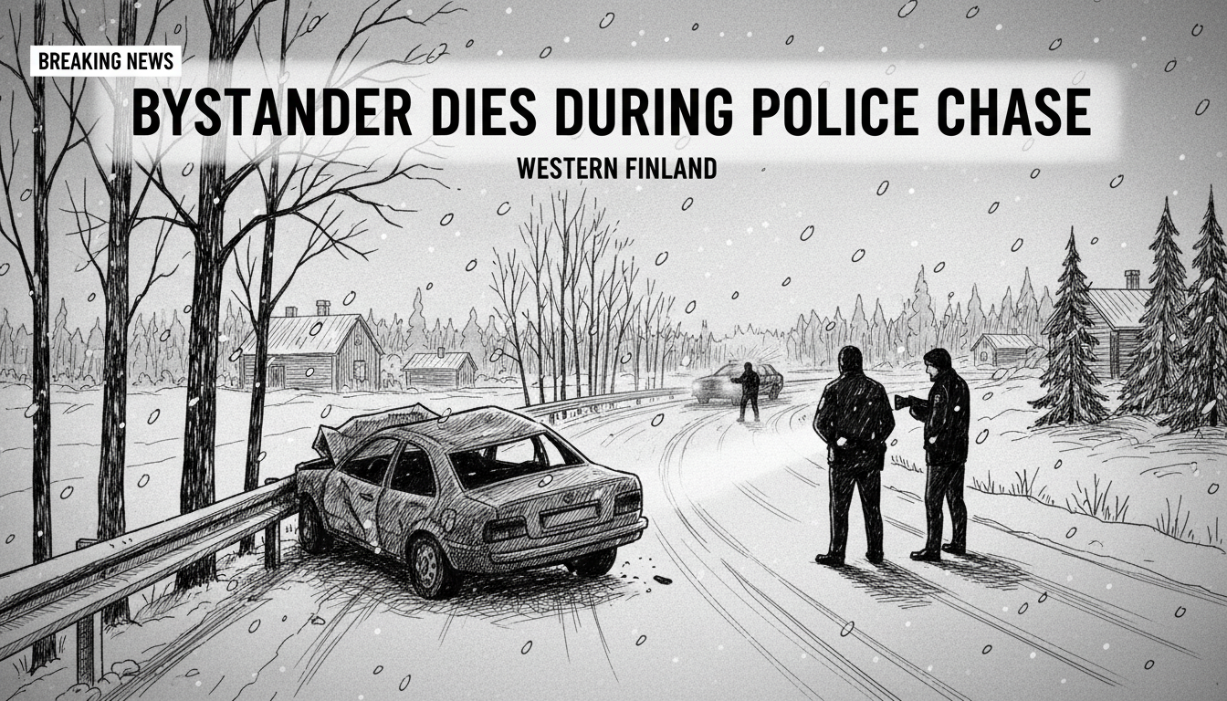 Bystander Dies During Police Chase in Western Finland