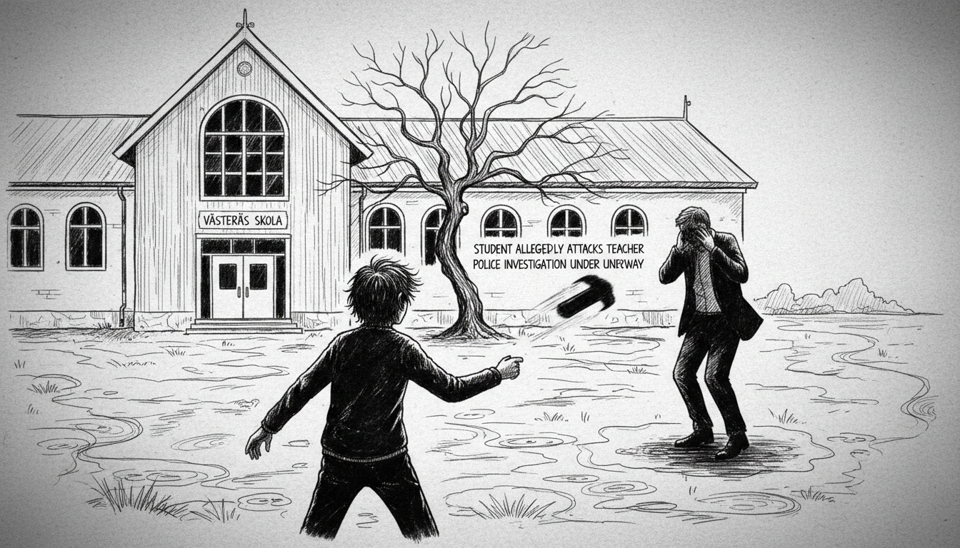 Student Allegedly Attacks Teacher at Västerås School