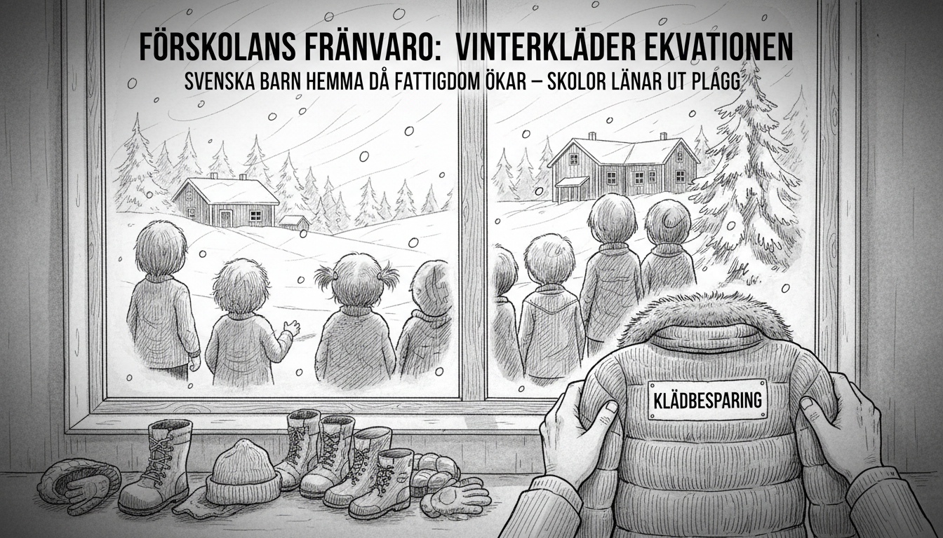 Preschool Children Stay Home Due to Lack of Winter Clothing