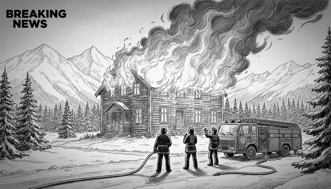 Emergency Response Deployed to House Fire in Nord-Aurdal