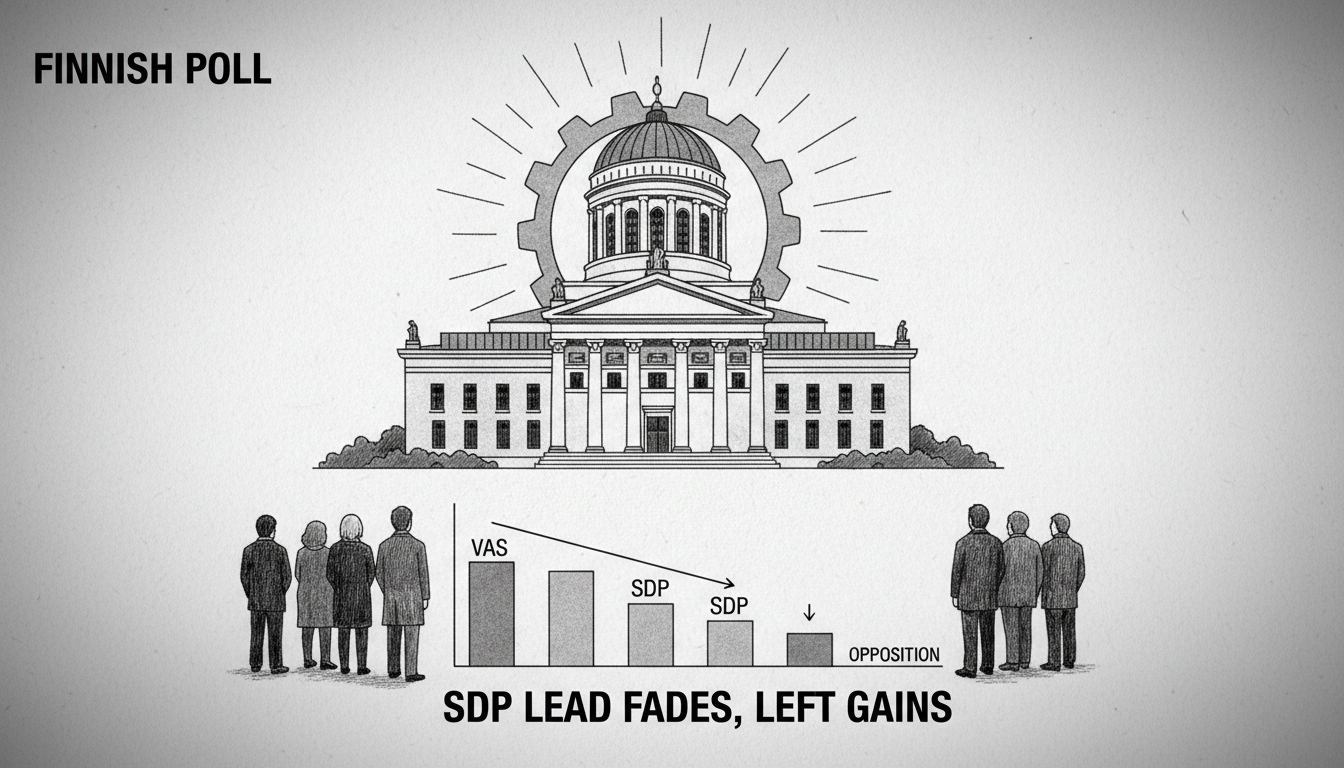 Finnish Poll Shows SDP Lead, Left Alliance Gains as Opposition Rises