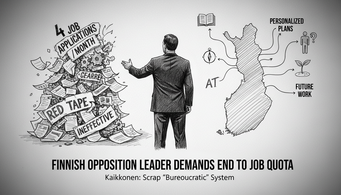 Finnish Opposition Leader Calls to Scrap Job Search Quota System