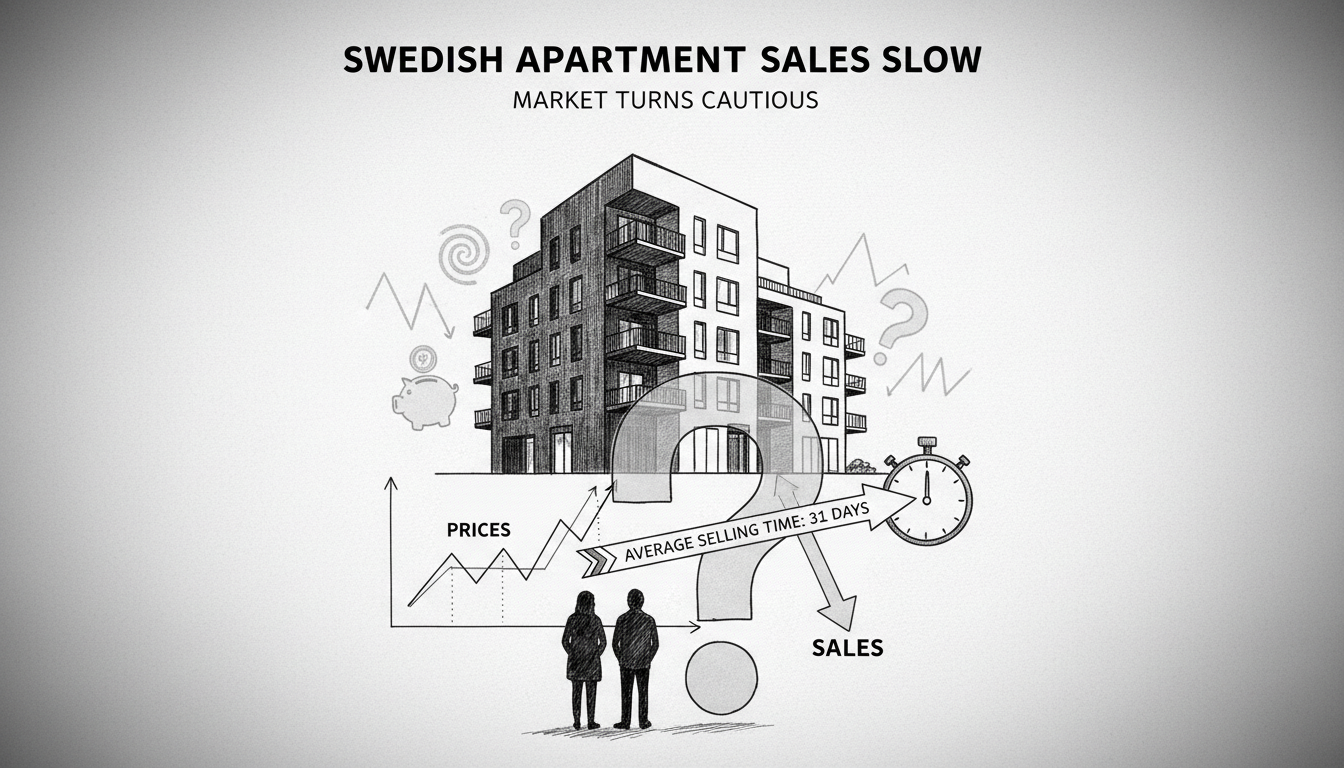 Swedish Apartment Sales Slow as Market Turns Cautious
