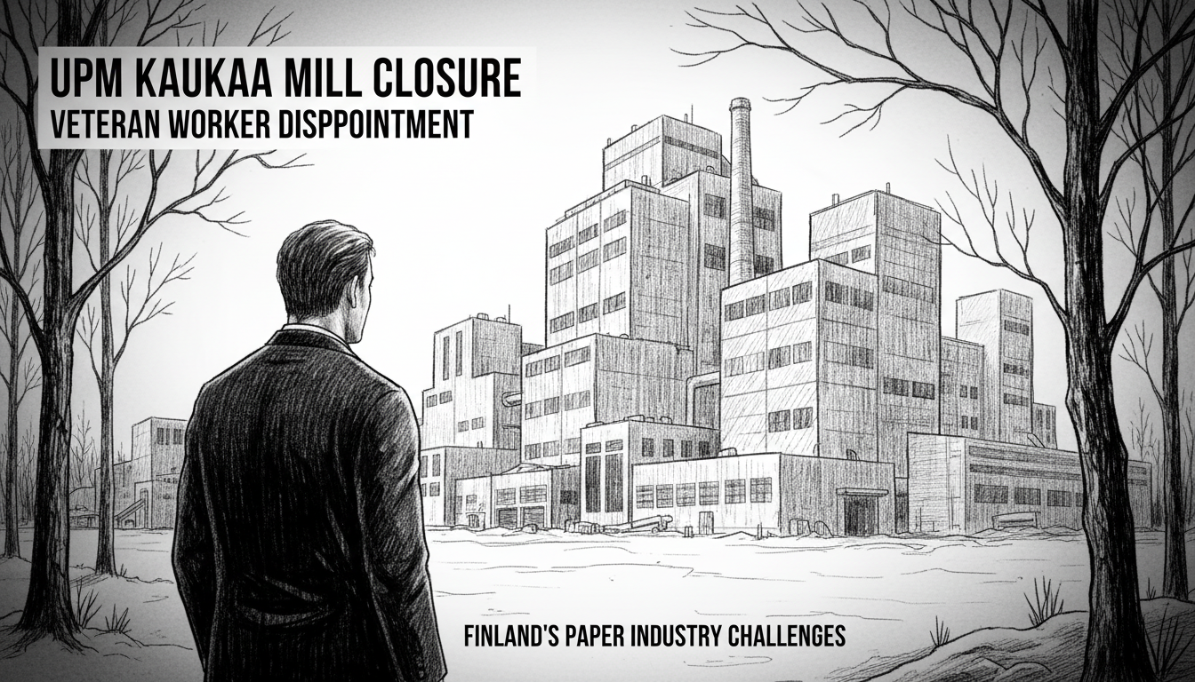 UPM Kaukaa Paper Mill Closure Leaves Veteran Worker Disappointed