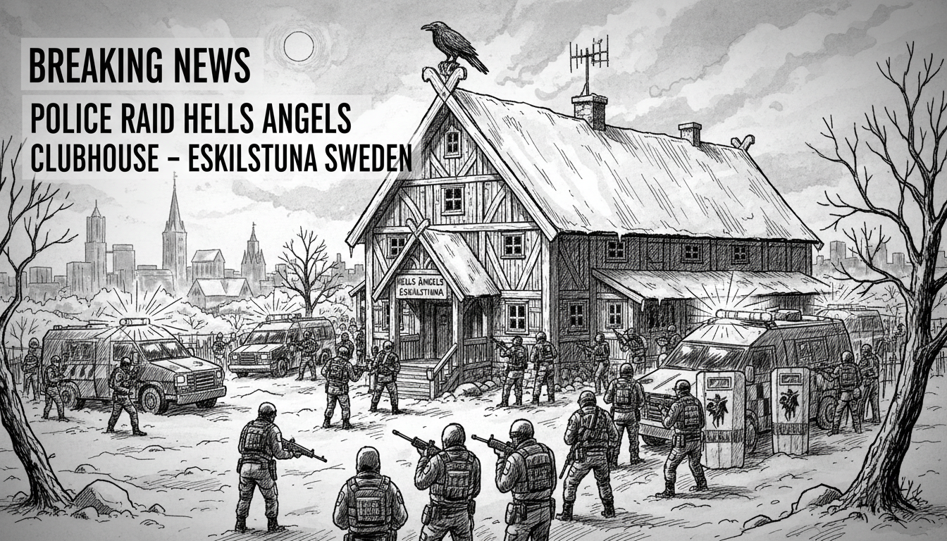 Police Raid Hells Angels Clubhouse in Swedish City