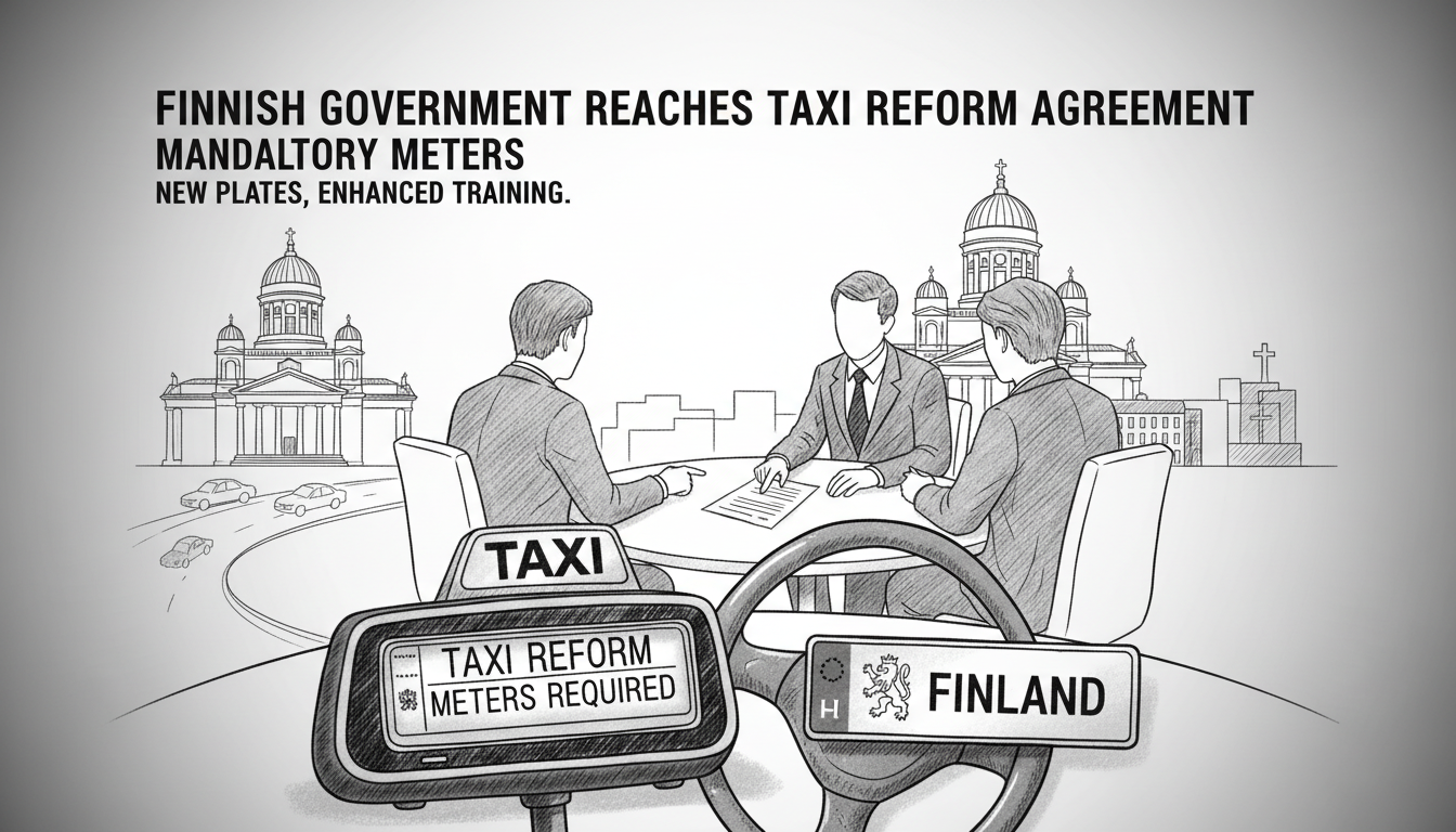 Finnish Government Reaches Taxi Reform Agreement with Mandatory Meters