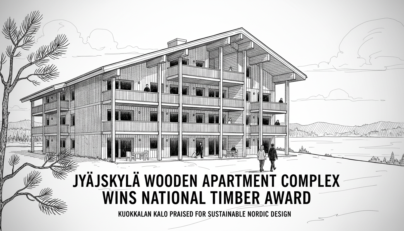 Jyväskylä Wooden Apartment Complex Wins National Timber Award