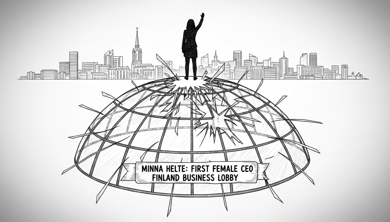 Glass ceiling breaks as Minna Helte becomes first female CEO of Finland's main business lobby