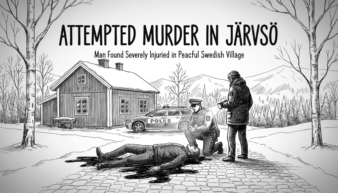 Man Found Injured in Swedish Village, Police Investigate Attempted Murder