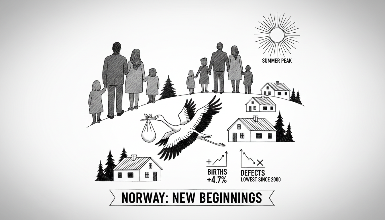 Norway Birth Rates Show Significant Increase as Birth Defects Decline