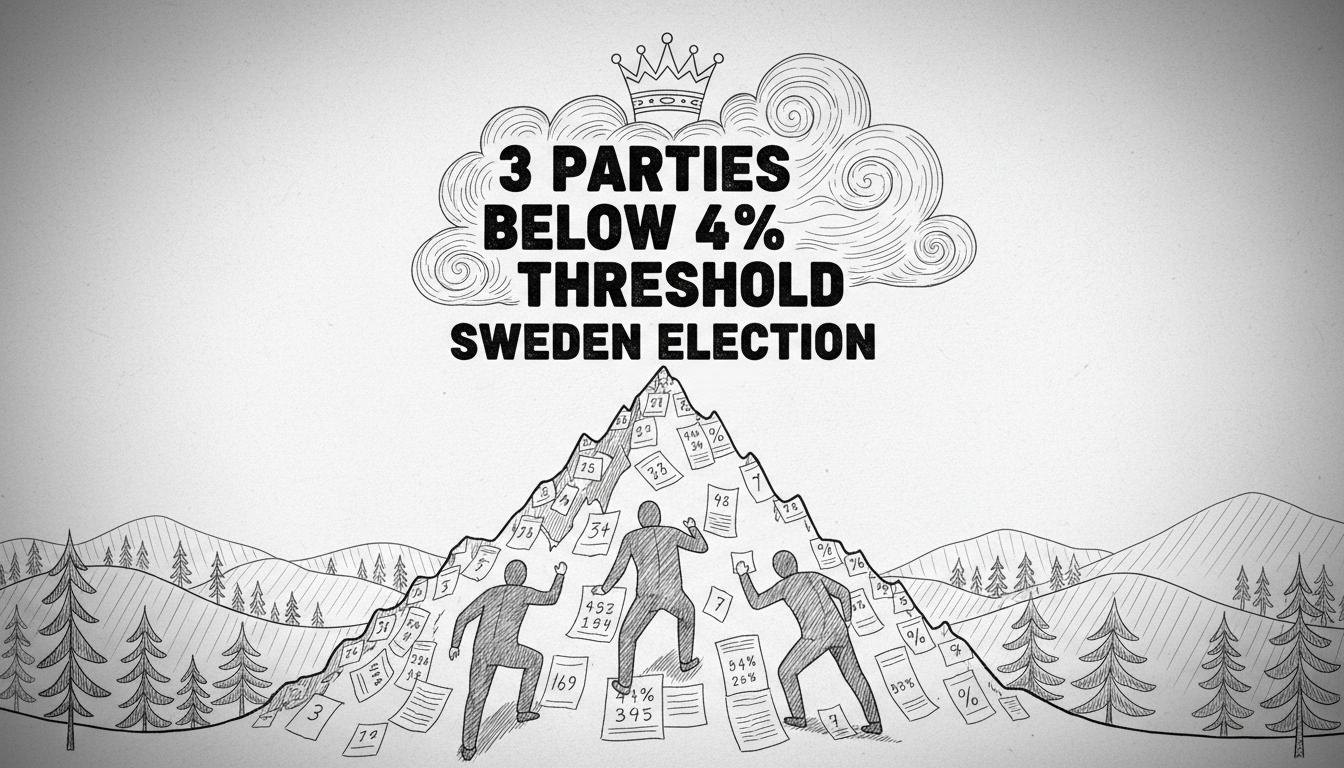 Sweden Election Threshold: 3 Parties Below 4%