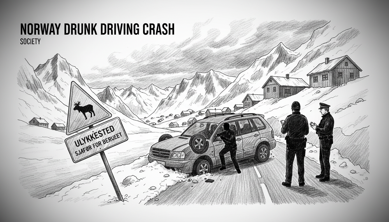 Norway Drunk Driving Crash: Driver Too Intoxicated for Questions