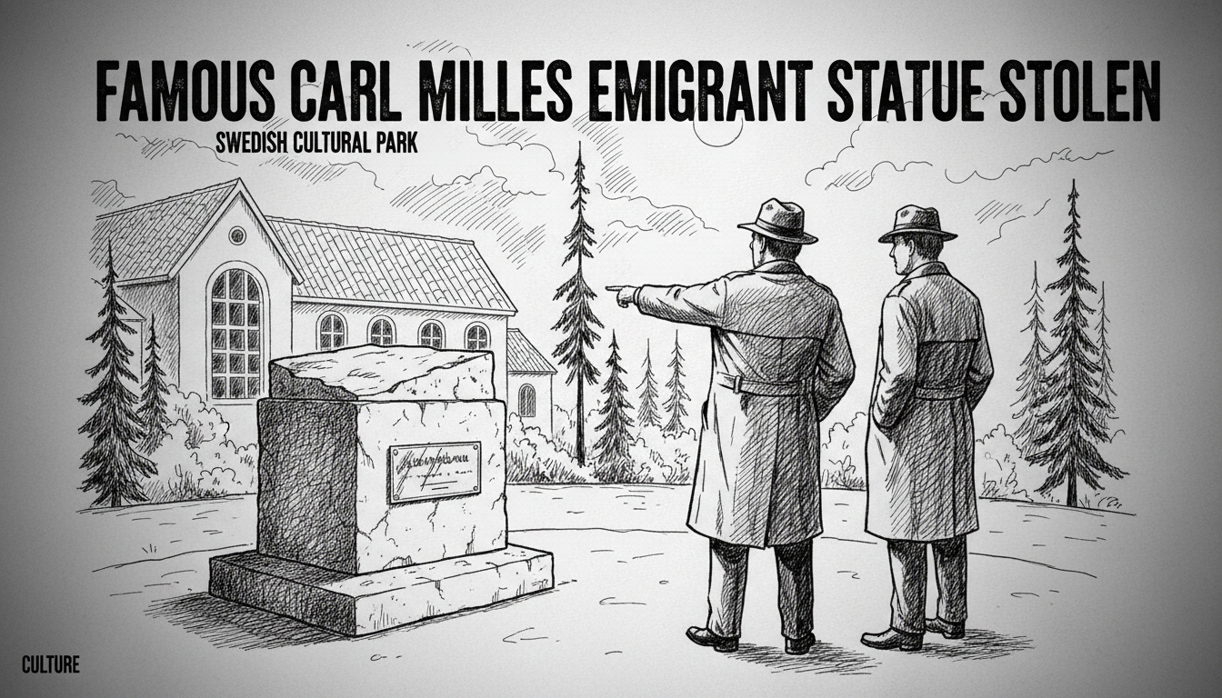 Famous Carl Milles Emigrant Statue Stolen from Swedish Cultural Park
