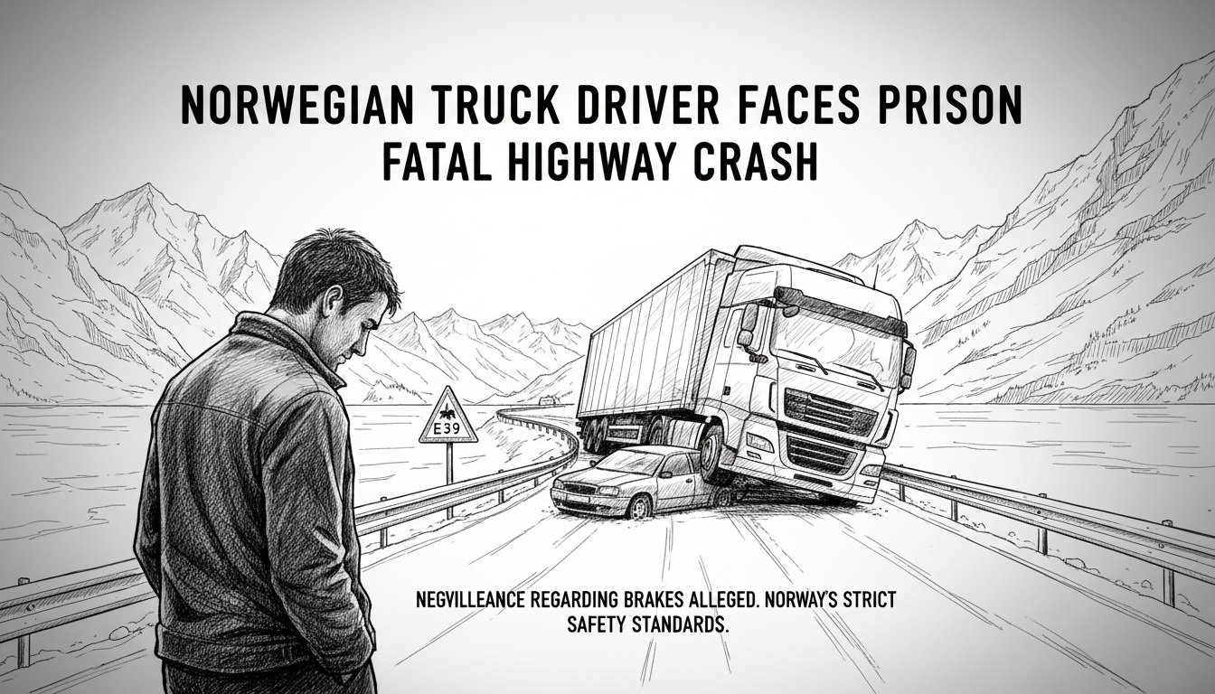 Norwegian Truck Driver Faces Prison After Fatal Highway Crash