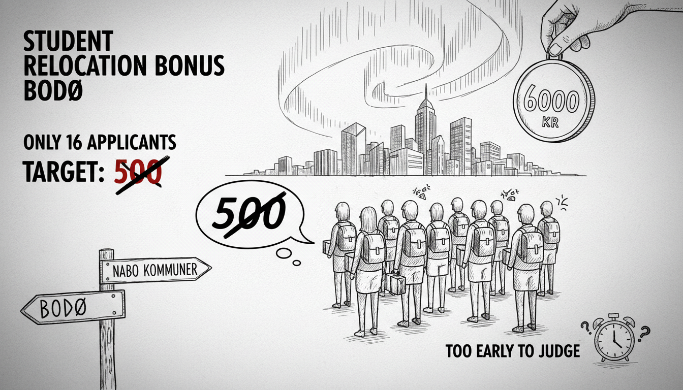 Bodø's Student Relocation Bonus Attracts Only 16 Applicants