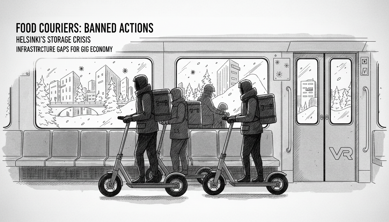 Food Couriers Take Banned Actions Over Vehicle Storage Issues