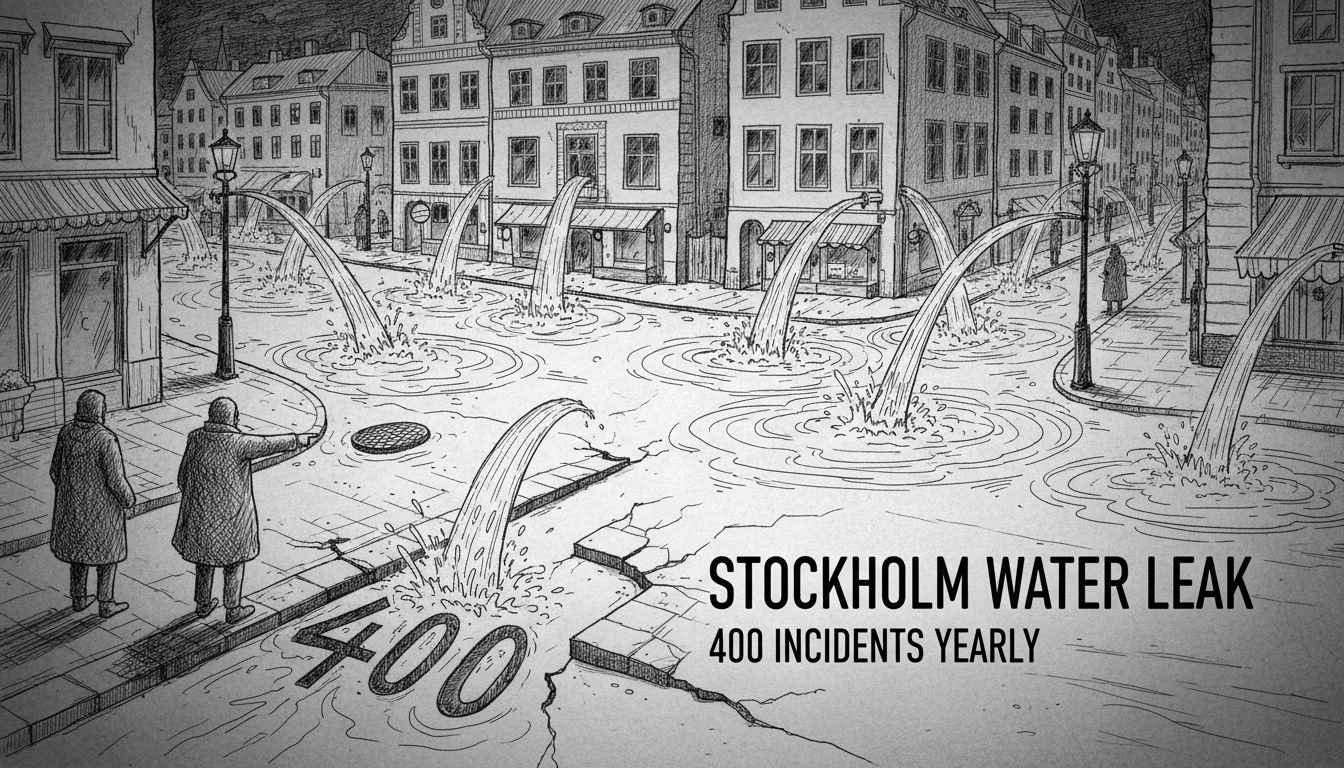 Stockholm Water Leak: 400 Incidents Yearly