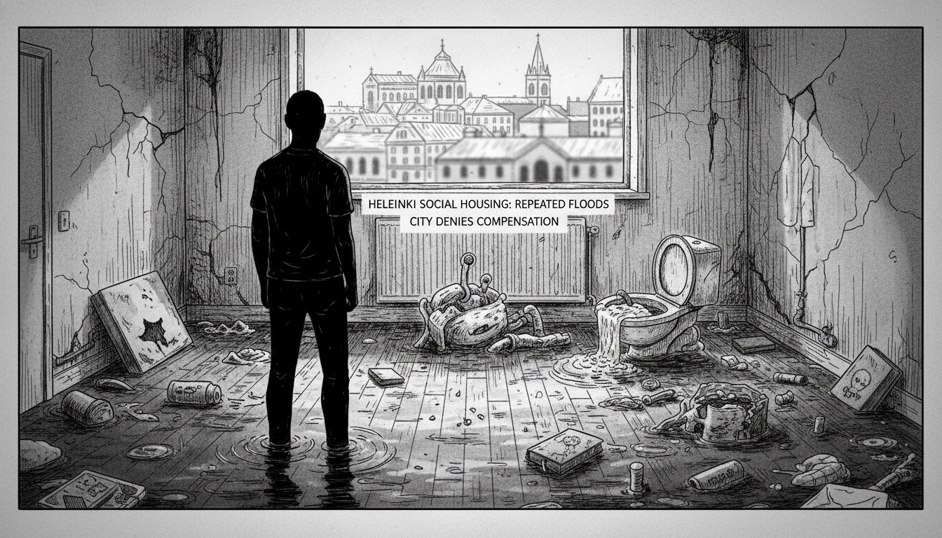 Helsinki Social Housing Flooded by Sewage Water Repeatedly