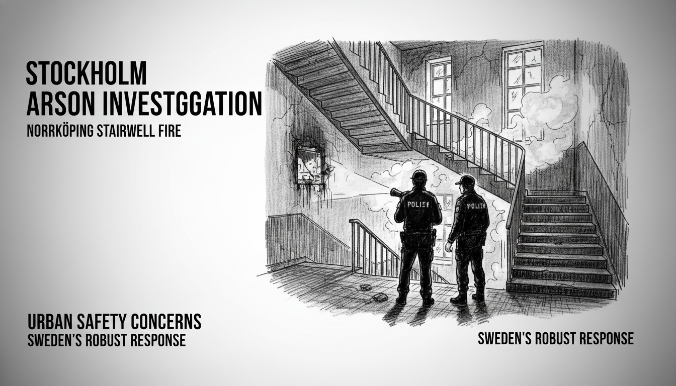 Stockholm Arson Investigation Underway After Stairwell Fire