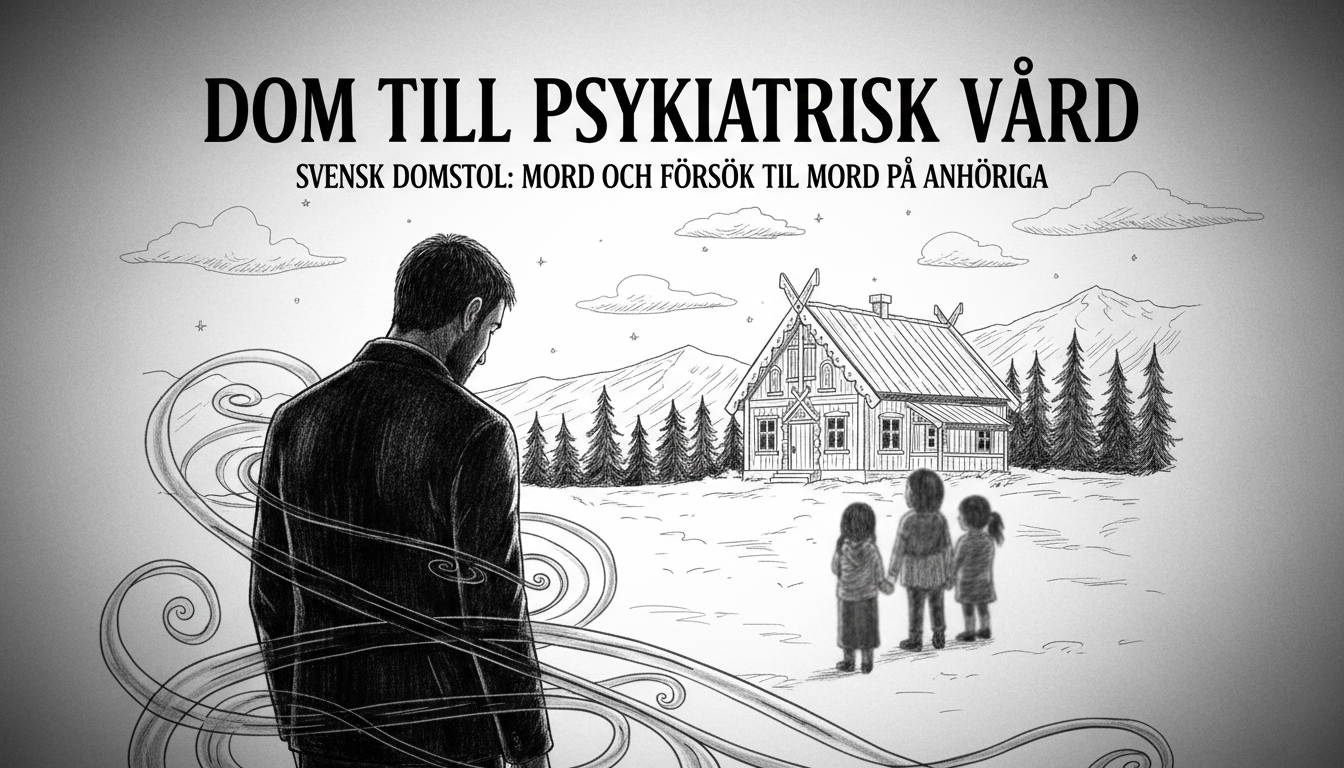 Man Sentenced to Psychiatric Care for Murder and Attempted Murder of Relatives