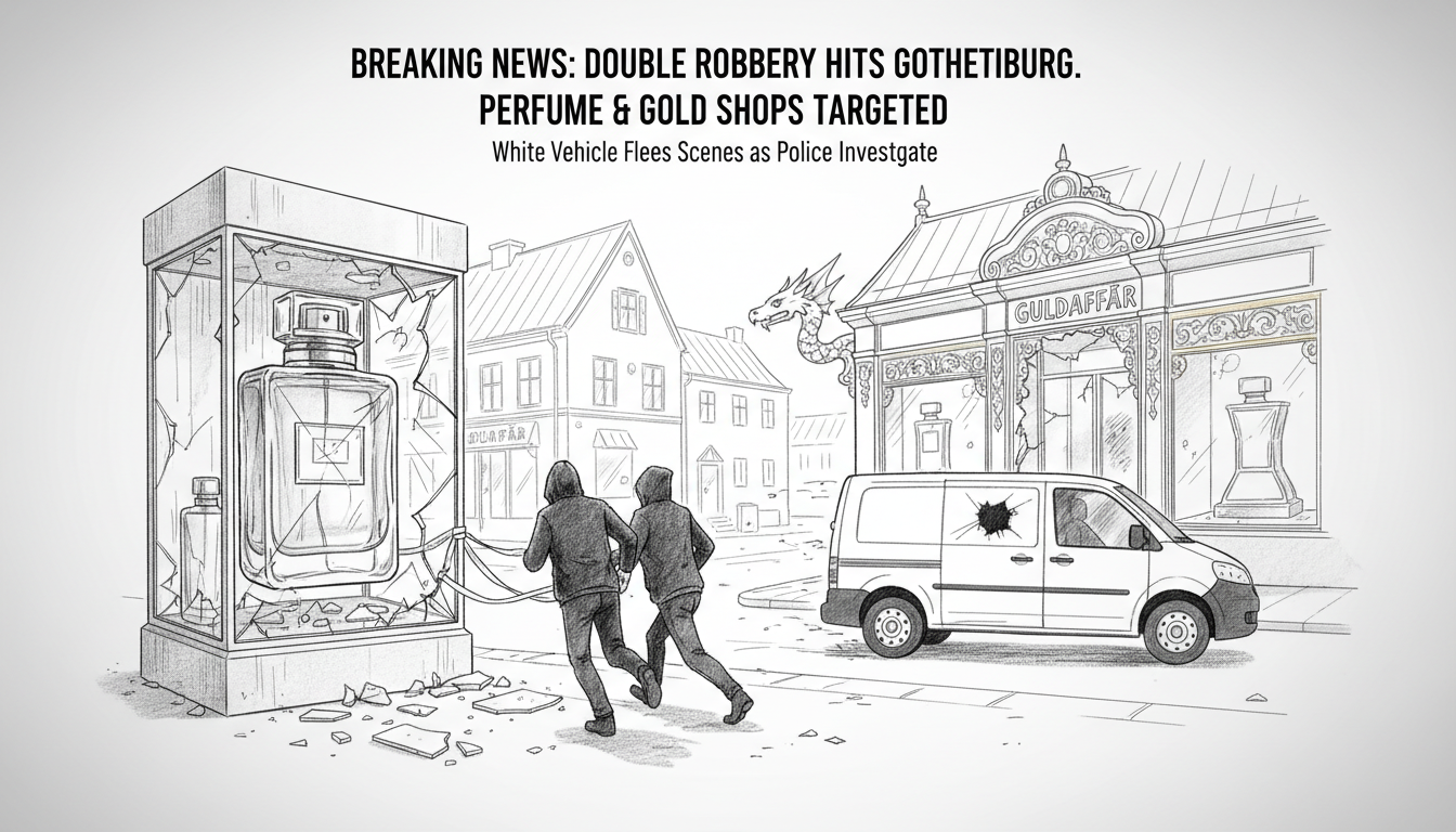 Perfume Store Break-In Follows Gold Shop Robbery in Gothenburg