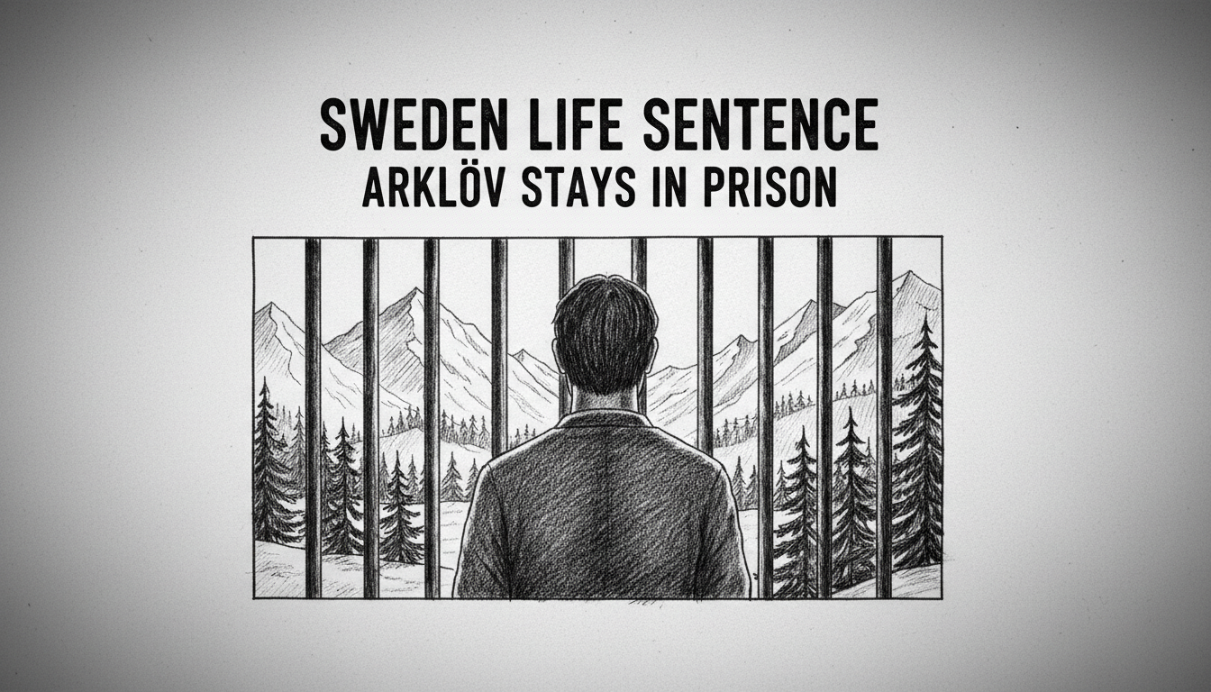 Sweden Life Sentence: Arklöv Stays in Prison