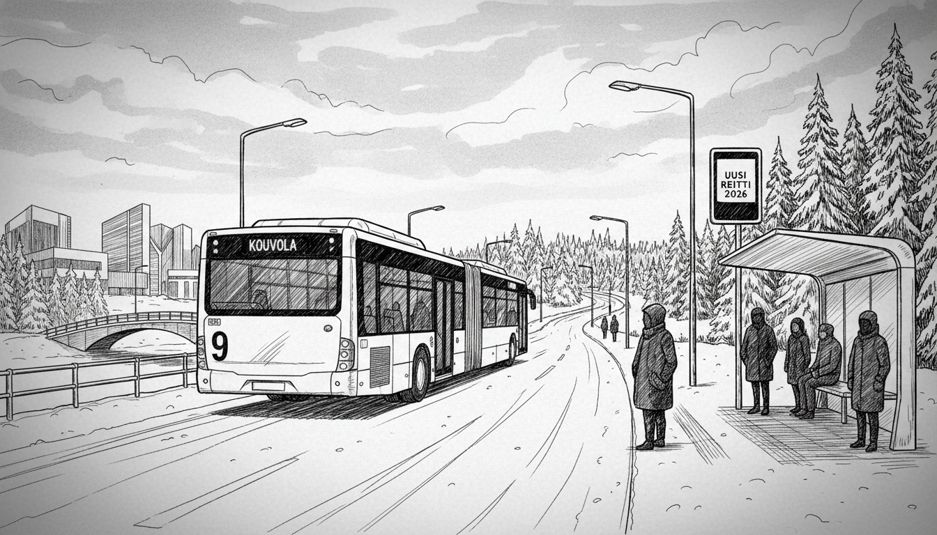 Finland Extends Kouvola Bus Route 9 in 2026