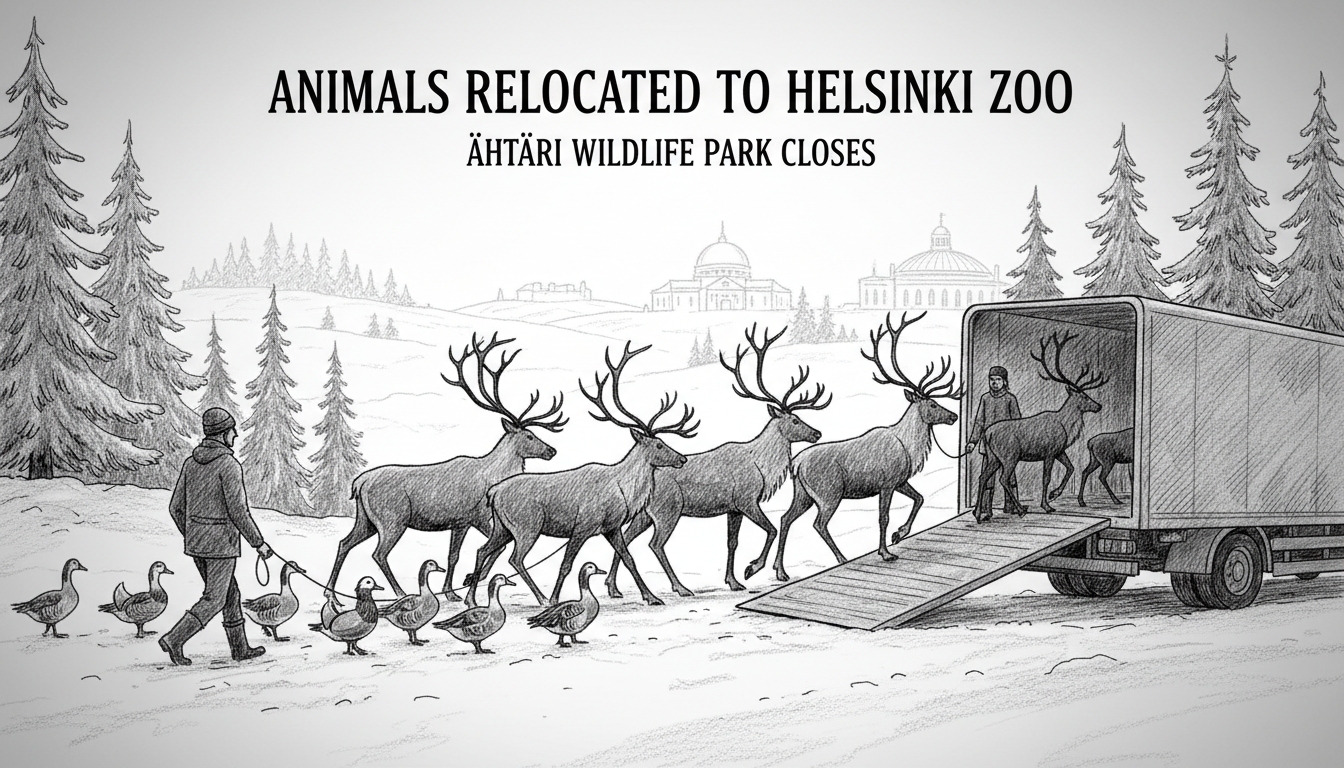 Animals Relocated from Finnish Wildlife Park to Helsinki Zoo