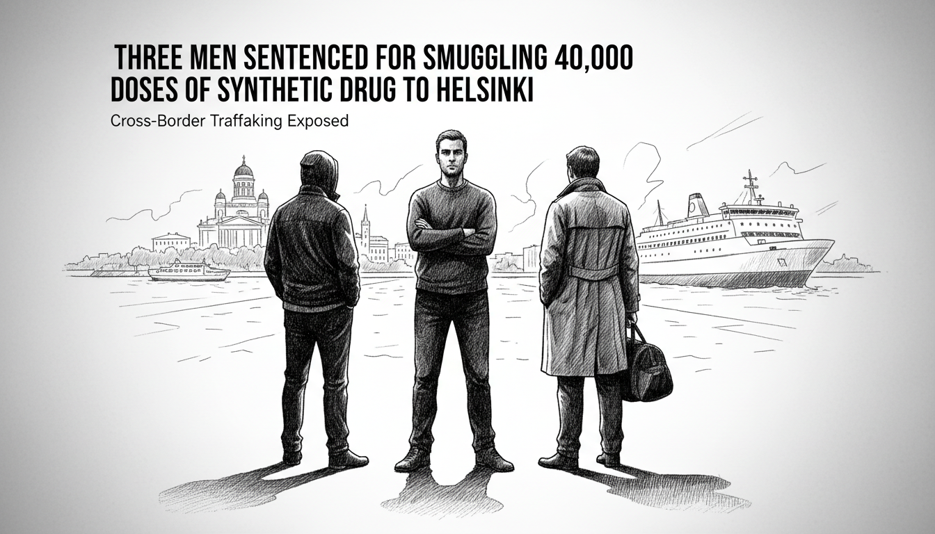 Three Men Sentenced for Smuggling 40,000 Doses of Synthetic Drug to Helsinki