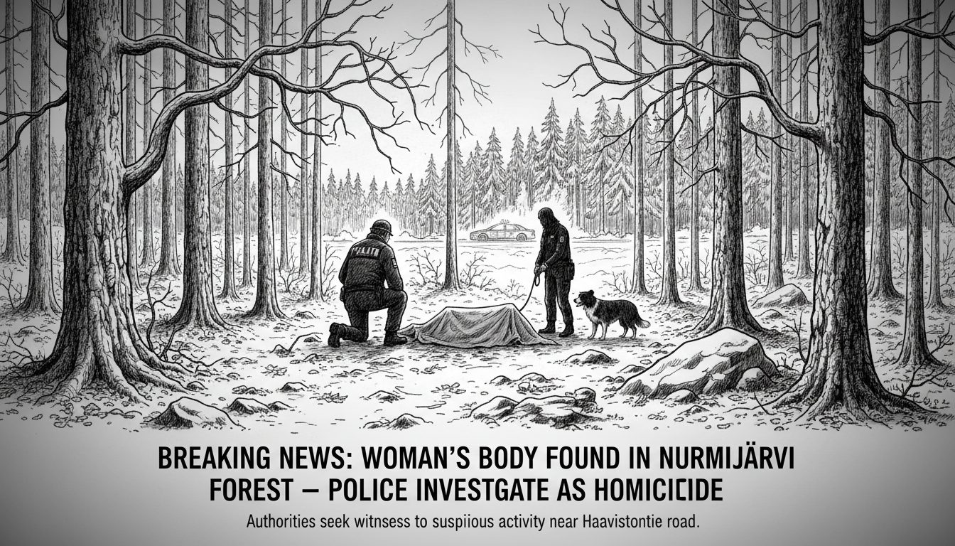 Woman's Body Found in Nurmijärvi Forest, Police Investigate as Homicide