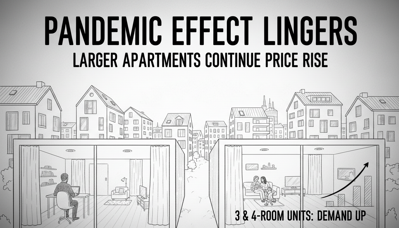 Pandemic Effect Lingers as Larger Apartments Continue Price Rise